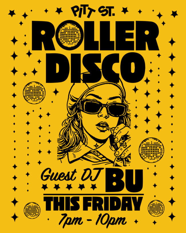 Roller Disco Pitt St. Skatepark Portsmouth DJ Bu Every Friday